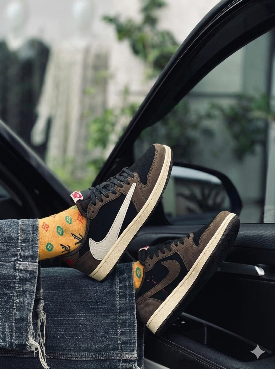 Travis Scott X Air Jordan 1 Low Mocha - Image 2