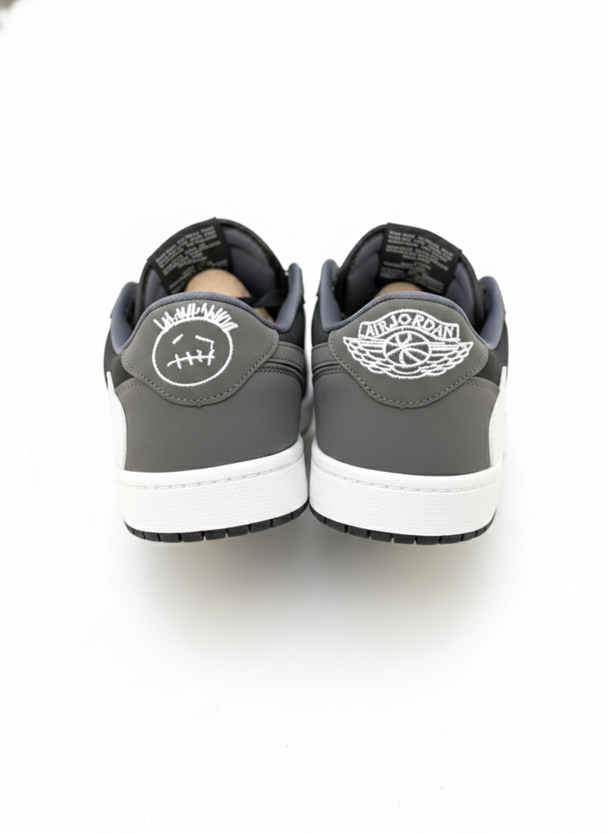 Travis Scott x Air Jordan 1 Low – Dark Grey / Black - Image 2