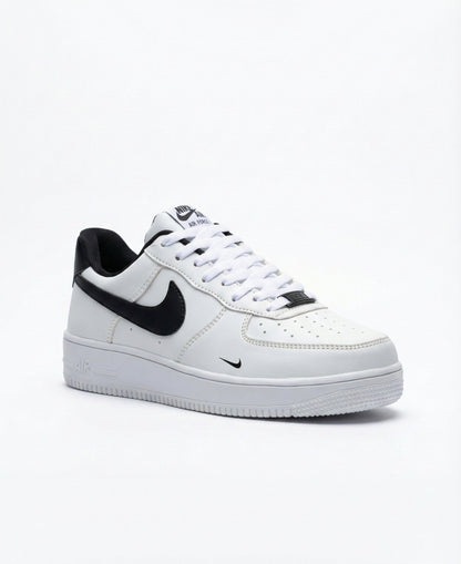 Nike Airforce 1 "White Black" with extra metal buckle - Image 2