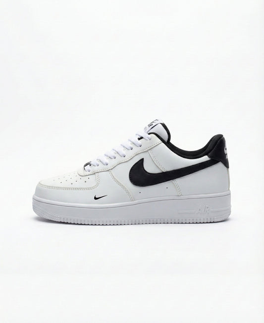 Nike Airforce 1 "White Black" with extra metal buckle - Image 1