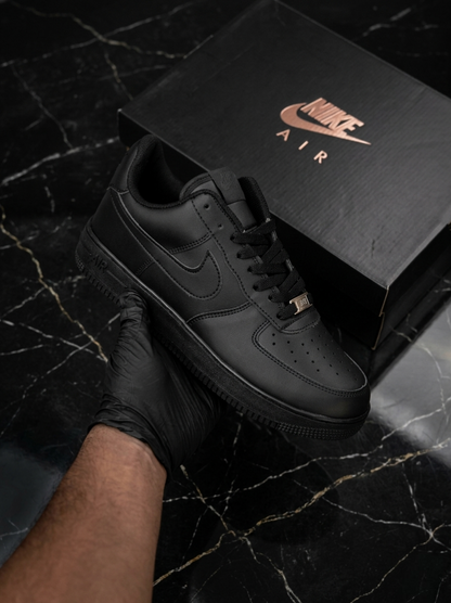Nike Airforce 1 Stitched Sole - Full Black - Image 4