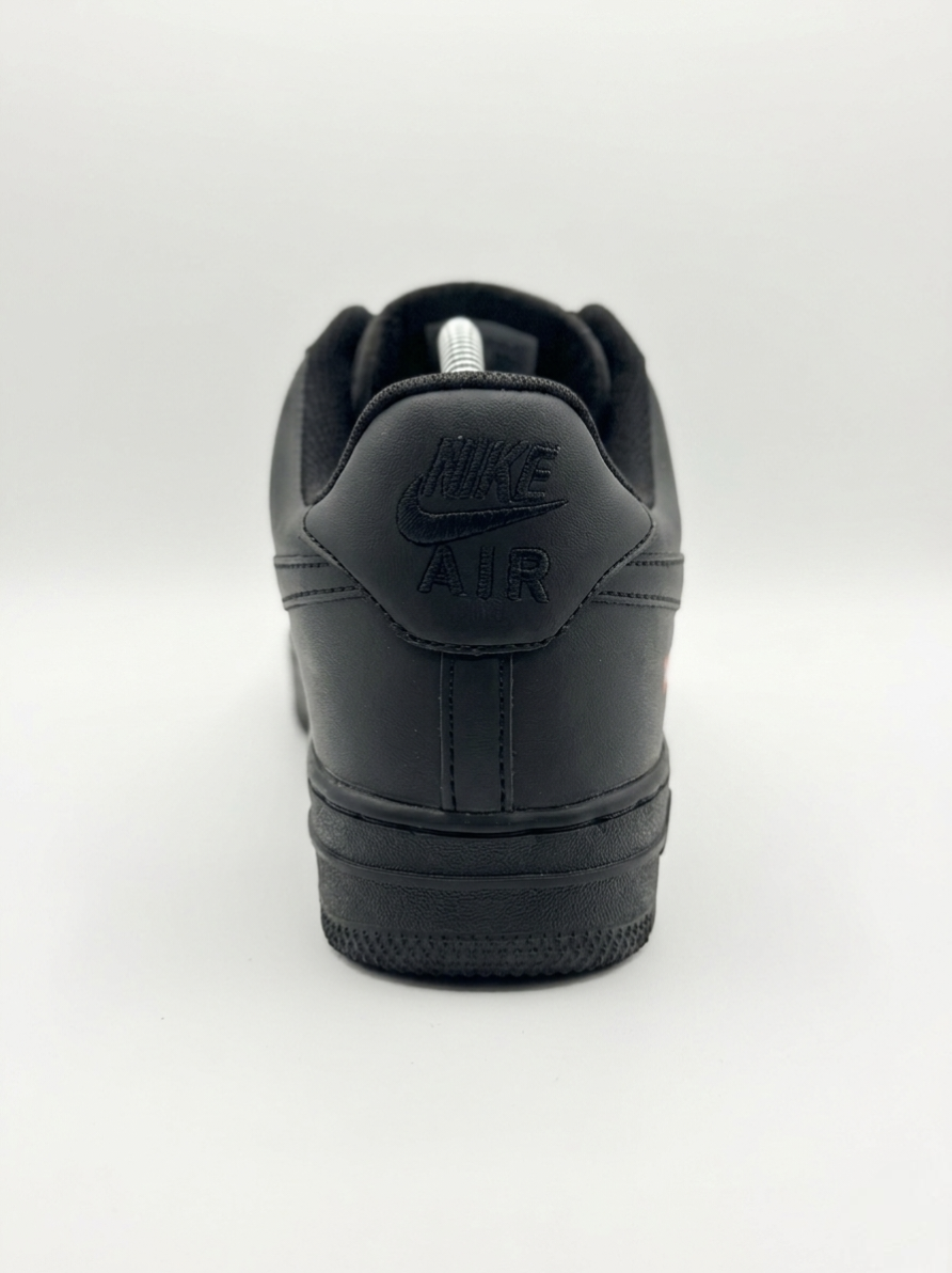 Nike Airforce 1 Supreme Stitched Sole - Black - Image 2