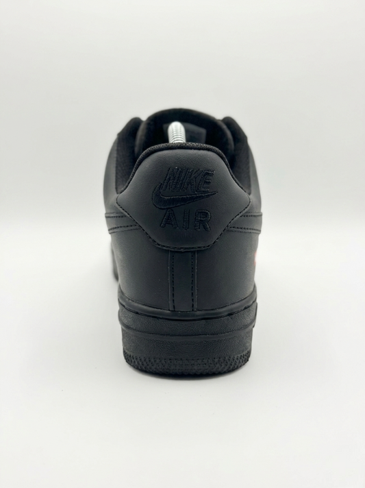 Nike Airforce 1 Supreme Stitched Sole - Black - Image 2