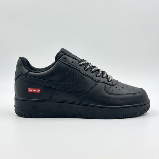 Nike Airforce 1 Supreme Stitched Sole - Black - Image 1