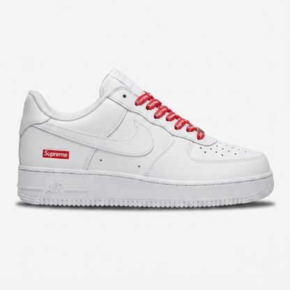 Nike Airforce 1 Supreme Stitched Sole - White - Image 1